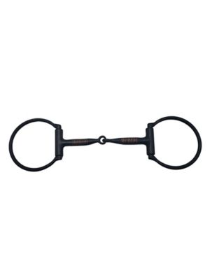 Image showing  Steel Snaffle Bit, Black