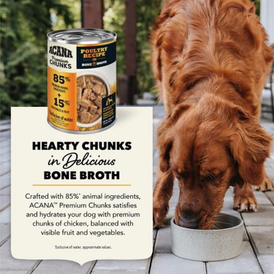 Image showing  All Life Stages Premium Chunks Poultry Recipe in Bone Broth Wet Dog Food, 12.8 oz.