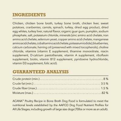 Image showing 5 th ACANA All Life Stages Premium Chunks Poultry Recipe in Bone Broth Wet Dog Food, 12.8 oz.