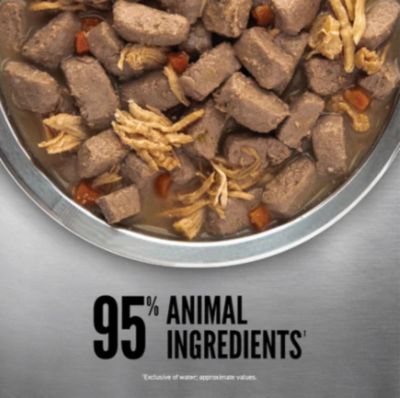 Image showing  Adult Original Stew Recipe with Chicken, Turkey and Eggs Premium Wet Dog Food, 12.8 oz.
