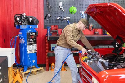 Image showing 5 th Eagle 5 hp 60 gal. Upright Stationary Air Compressor, 150 PSI