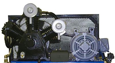 Image showing  15 HP 120 gal. 2 Stage Horizontal Air Compressor