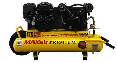 MAXair 6.5 HP 10 gal. Twin Tank Wheelbarrow Air Compressor