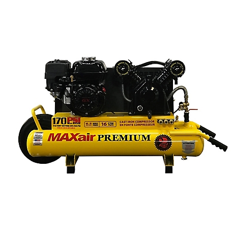 MAXair 6.5 HP 10 gal. Twin Tank Wheelbarrow Air Compressor
