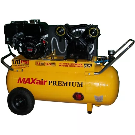 MAXair 6.5 HP 25 gal Portable horizontal air compressor Portable Air Compressors