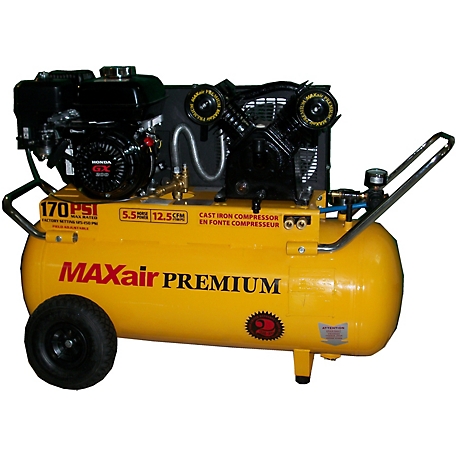 MAXair 6.5 HP 25 gal. Portable Horizontal Air Compressor