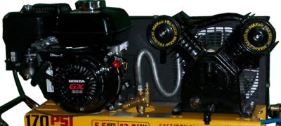 Image showing  6.5 HP 25 gal. Portable Horizontal Air Compressor