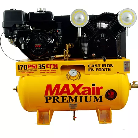 MAXair 13 HP 30 gal Truck Mounted Air Compressor 170 PSI Stationary Air Compressors