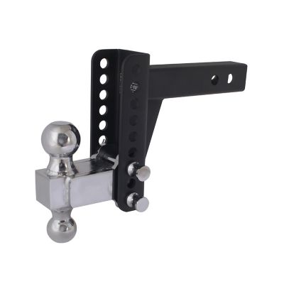 Trailer Valet 14,000 lb. GTW Capacity Blackout Series Adjustable Drop Hitch, 0-6 in. Drop, 2 in. and 2-5/16 in. Ball