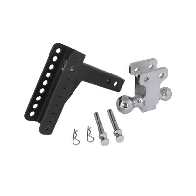 Image showing  2 in. Receiver Blackout Series Adjustable Drop Hitch with 2 in. and 2-5/16 in. Ball, 14,000 lb. GTW Capacity