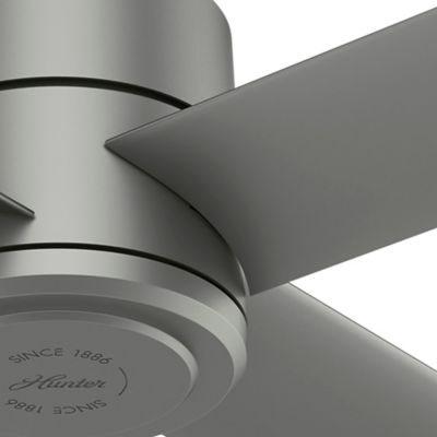 Image showing 3 th Hunter 60 in. 8-Speed Indoor/Outdoor Trak Damp-Rated Commercial Ceiling Fan with Wall Control, 120V