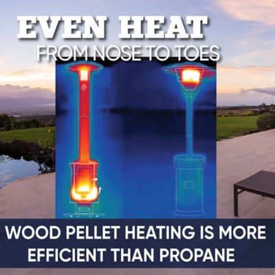 Image showing  Pellet-Fueled Patio Heater, 100 sq. ft., 70,000 BTU