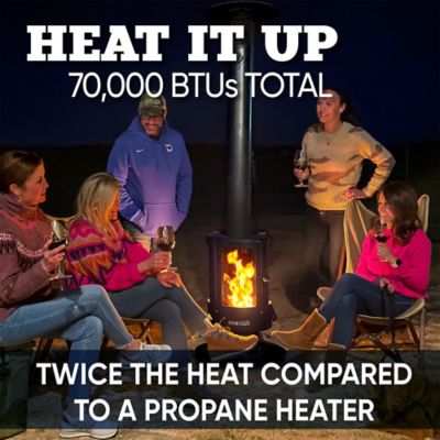 Image showing  Pellet-Fueled Patio Heater, 100 sq. ft., 70,000 BTU