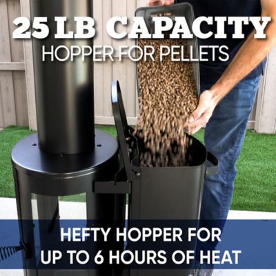 Image showing  Pellet-Fueled Patio Heater, 100 sq. ft., 70,000 BTU