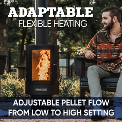 Image showing  Pellet-Fueled Patio Heater, 100 sq. ft., 70,000 BTU