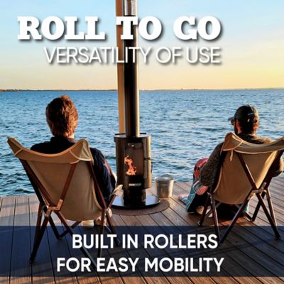 Image showing 5 th Even Embers Pellet-Fueled Patio Heater, 100 sq. ft., 70,000 BTU