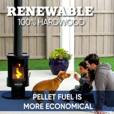 Image showing 6 th Even Embers Pellet-Fueled Patio Heater, 100 sq. ft., 70,000 BTU