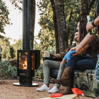 Image showing 8 th Even Embers Pellet-Fueled Patio Heater, 100 sq. ft., 70,000 BTU