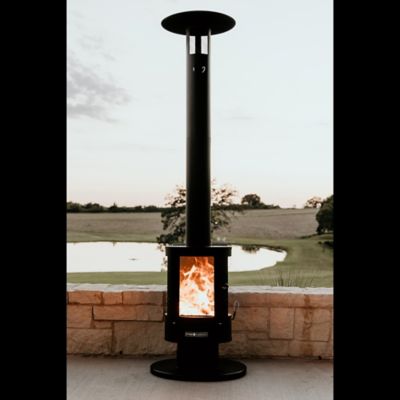 Image showing 9 th Even Embers Pellet-Fueled Patio Heater, 100 sq. ft., 70,000 BTU