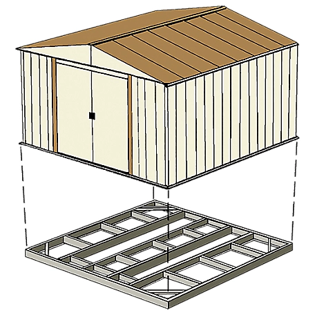 Arrow 56.06 in. x 73.06 in. Base Kit for Sheds, Fits 4 ft. x 7 ft., and 6 ft. x 5 ft.