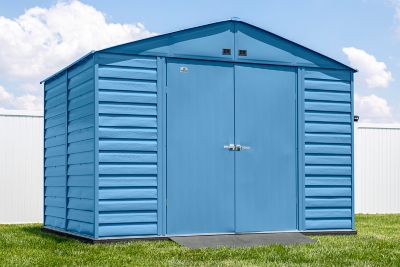 Image showing  10 x 8ft. Select Steel Storage Shed, Blue Grey