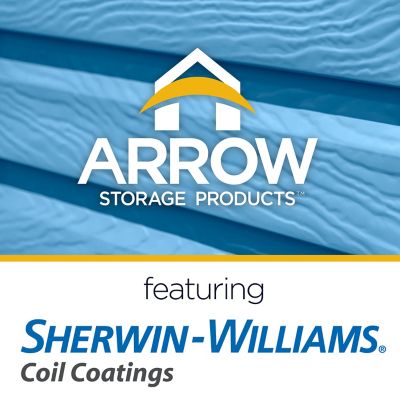 Image showing  10 x 8ft. Select Steel Storage Shed, Blue Grey