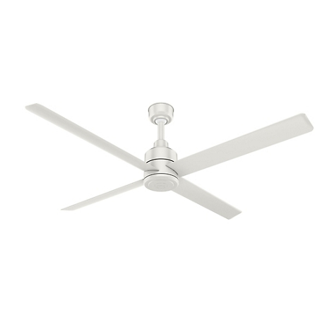 Hunter 84 in. Trak Damp-Rated Commercial Ceiling Fan with Wall Control, 120V