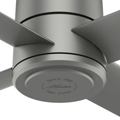 Image showing 2 th Hunter 84 in. 8-Speed Indoor/Outdoor Trak Damp-Rated Commercial Ceiling Fan with Wall Control, 120V