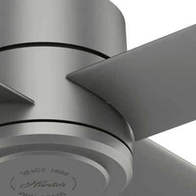 Image showing 3 th Hunter 84 in. 8-Speed Indoor/Outdoor Trak Damp-Rated Commercial Ceiling Fan with Wall Control, 120V