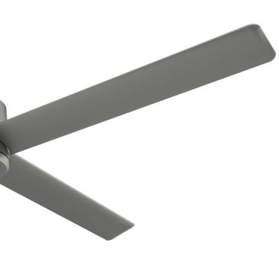 Image showing 4 th Hunter 84 in. 8-Speed Indoor/Outdoor Trak Damp-Rated Commercial Ceiling Fan with Wall Control, 120V