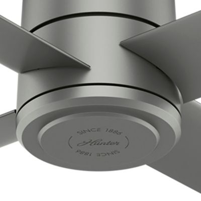 Image showing  96 in. 8-Speed Indoor/Outdoor Trak Damp-Rated Commercial Outdoor Ceiling Fan with Wall Control, Black