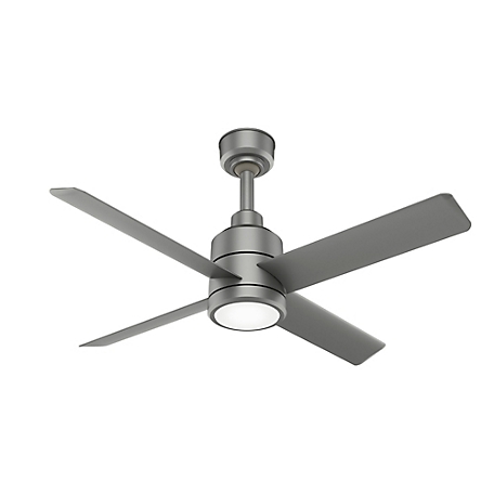 Hunter 60 in. Trak Indoor/Outdoor Commercial Ceiling Fan with LED Light and Wall Control, 240V