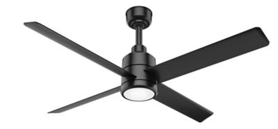 Hunter 72 in. Trak Damp Rated Commercial Ceiling Fan with LED Light and Wall Control, 120V