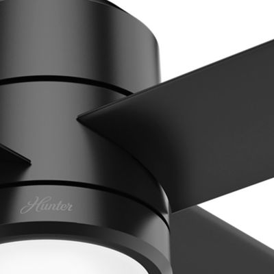 Image showing  72 in. 8-Speed Indoor/Outdoor Trak Damp-Rated Commercial Ceiling Fan with LED Light and Wall Control, 120V