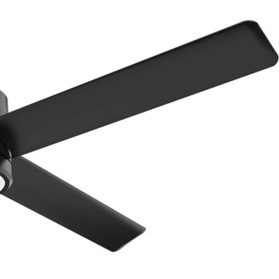 Image showing  72 in. 8-Speed Indoor/Outdoor Trak Damp-Rated Commercial Ceiling Fan with LED Light and Wall Control, 120V