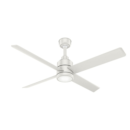 Hunter 72 in. Trak Damp Rated Commercial Ceiling Fan with LED Light and Wall Control, 120V