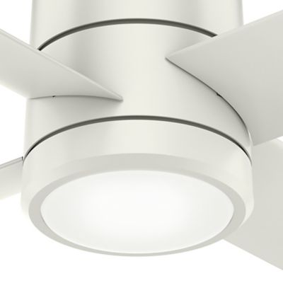 Image showing  72 in. 8-Speed Indoor/Outdoor Trak Damp-Rated Commercial Ceiling Fan with LED Light and Wall Control, 120V
