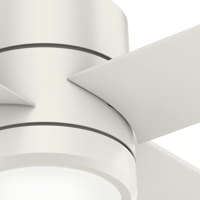 Image showing 3 th Hunter 84 in. 8-Speed Indoor/Outdoor Trak Damp-Rated Commercial Ceiling Fan with LED Light and Wall Control, 120V