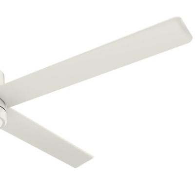 Image showing 4 th Hunter 84 in. 8-Speed Indoor/Outdoor Trak Damp-Rated Commercial Ceiling Fan with LED Light and Wall Control, 120V