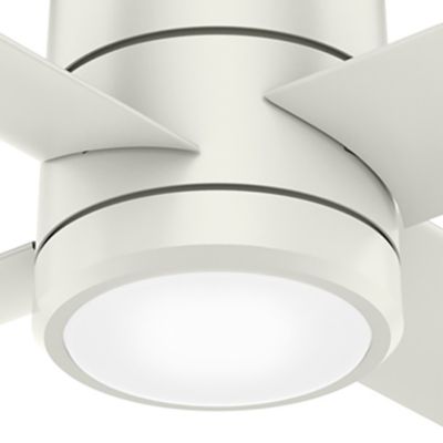 Image showing 2 th Hunter 96 in. 8-Speed Indoor/Outdoor Trak Damp-Rated Commercial Ceiling Fan with LED Light and Wall Control, 120V