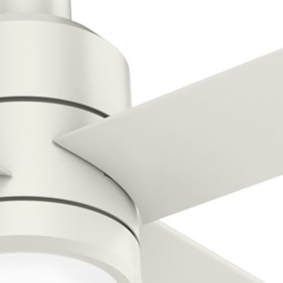 Image showing 3 th Hunter 96 in. 8-Speed Indoor/Outdoor Trak Damp-Rated Commercial Ceiling Fan with LED Light and Wall Control, 120V