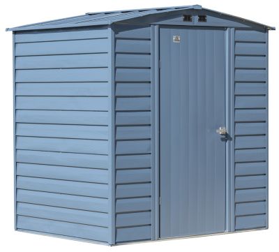 Arrow 6 ft. x 5 ft. Select Steel Storage Shed, Blue Grey