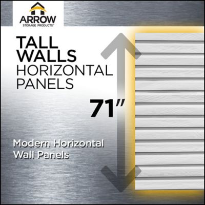 Image showing 5 th Arrow Select 6 x 7ft. Steel Storage Shed, Charcoal