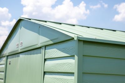 Image showing 9 th Arrow Select 6 x 7ft. Steel Storage Shed, Charcoal