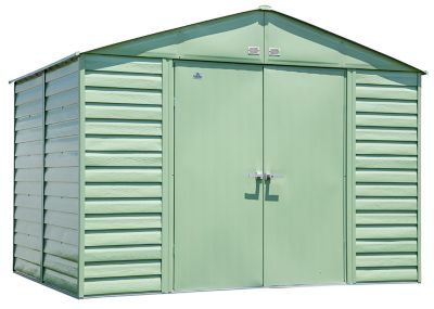 Arrow Select 10 ft. x 8 ft. Steel Storage Shed, Sage Green