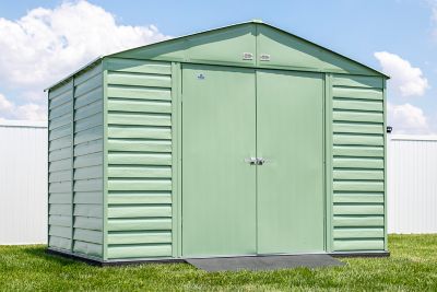 Image showing  10 x 8ft. Select Steel Storage Shed, Sage Green