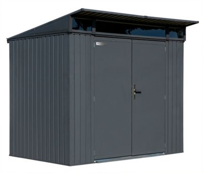 Arrow SOJAG Denali 8 ft. x 5 ft. Steel Storage Shed, Anthracite