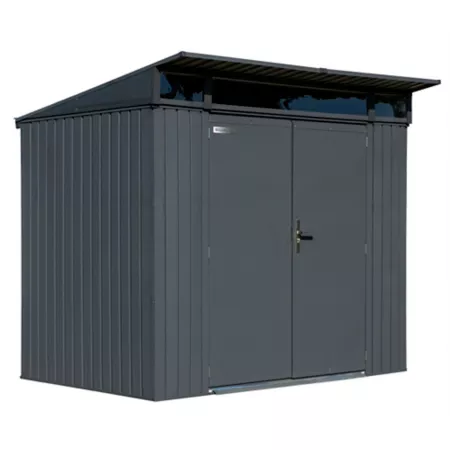 Arrow SOJAG Denali Steel Storage Shed 8 ft x 5 ft Charcoal Shelters