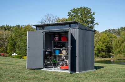 Image showing  8 ft. x 5 ft. SOJAG Denali Steel Storage Shed, Anthracite