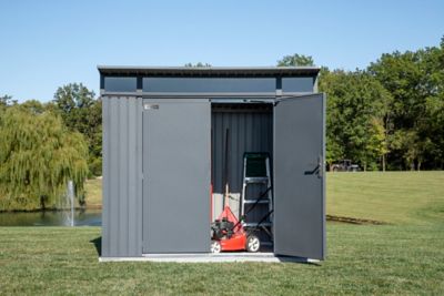 Image showing  8 ft. x 5 ft. SOJAG Denali Steel Storage Shed, Anthracite